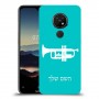 חצוצרה כיסוי מגן קשיח בעיצוב אישי עם השם שלך ל Nokia 7.2 יחידה אחת סקרין מובייל