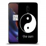 סמל יינג יאנג - סין כיסוי מגן קשיח בעיצוב אישי עם השם שלך ל OnePlus 6T יחידה אחת סקרין מובייל