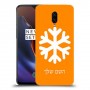 שלג כיסוי מגן קשיח בעיצוב אישי עם השם שלך ל OnePlus 6T יחידה אחת סקרין מובייל