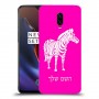 זברה כיסוי מגן קשיח בעיצוב אישי עם השם שלך ל OnePlus 6T יחידה אחת סקרין מובייל