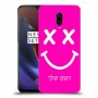 סמיילי כיסוי מגן קשיח בעיצוב אישי עם השם שלך ל OnePlus 6T יחידה אחת סקרין מובייל