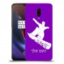 סנובורד כיסוי מגן קשיח בעיצוב אישי עם השם שלך ל OnePlus 6T יחידה אחת סקרין מובייל
