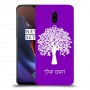 עץ כיסוי מגן קשיח בעיצוב אישי עם השם שלך ל OnePlus 6T יחידה אחת סקרין מובייל