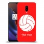כדורעף - כדור כיסוי מגן קשיח בעיצוב אישי עם השם שלך ל OnePlus 6T יחידה אחת סקרין מובייל