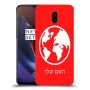 עולם כיסוי מגן קשיח בעיצוב אישי עם השם שלך ל OnePlus 6T יחידה אחת סקרין מובייל