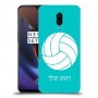 כדורעף - כדור כיסוי מגן קשיח בעיצוב אישי עם השם שלך ל OnePlus 6T יחידה אחת סקרין מובייל