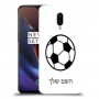 כדורגל - כדור כיסוי מגן קשיח בעיצוב אישי עם השם שלך ל OnePlus 6T יחידה אחת סקרין מובייל