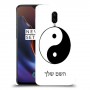 סמל יינג יאנג - סין כיסוי מגן קשיח בעיצוב אישי עם השם שלך ל OnePlus 6T יחידה אחת סקרין מובייל