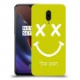סמיילי כיסוי מגן קשיח בעיצוב אישי עם השם שלך ל OnePlus 6T יחידה אחת סקרין מובייל