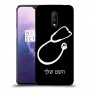 רופא סטטוסקופ כיסוי מגן קשיח בעיצוב אישי עם השם שלך ל OnePlus 7 יחידה אחת סקרין מובייל
