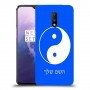 סמל יינג יאנג - סין כיסוי מגן קשיח בעיצוב אישי עם השם שלך ל OnePlus 7 יחידה אחת סקרין מובייל