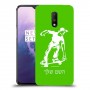 ילד סקייטבורד כיסוי מגן קשיח בעיצוב אישי עם השם שלך ל OnePlus 7 יחידה אחת סקרין מובייל