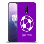 כדורגל - כדור כיסוי מגן קשיח בעיצוב אישי עם השם שלך ל OnePlus 7 יחידה אחת סקרין מובייל