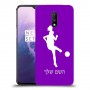 כדורגל - אישה כיסוי מגן קשיח בעיצוב אישי עם השם שלך ל OnePlus 7 יחידה אחת סקרין מובייל