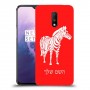זברה כיסוי מגן קשיח בעיצוב אישי עם השם שלך ל OnePlus 7 יחידה אחת סקרין מובייל