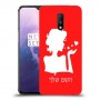 אישה אהבה כיסוי מגן קשיח בעיצוב אישי עם השם שלך ל OnePlus 7 יחידה אחת סקרין מובייל