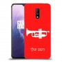 חצוצרה כיסוי מגן קשיח בעיצוב אישי עם השם שלך ל OnePlus 7 יחידה אחת סקרין מובייל