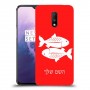 דגים כיסוי מגן קשיח בעיצוב אישי עם השם שלך ל OnePlus 7 יחידה אחת סקרין מובייל