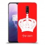 כתר מלכותי כיסוי מגן קשיח בעיצוב אישי עם השם שלך ל OnePlus 7 יחידה אחת סקרין מובייל