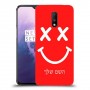 סמיילי כיסוי מגן קשיח בעיצוב אישי עם השם שלך ל OnePlus 7 יחידה אחת סקרין מובייל