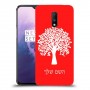 עץ כיסוי מגן קשיח בעיצוב אישי עם השם שלך ל OnePlus 7 יחידה אחת סקרין מובייל