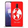 עולם כיסוי מגן קשיח בעיצוב אישי עם השם שלך ל OnePlus 7 יחידה אחת סקרין מובייל