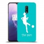 כדורגל - אישה כיסוי מגן קשיח בעיצוב אישי עם השם שלך ל OnePlus 7 יחידה אחת סקרין מובייל