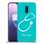 רופא סטטוסקופ כיסוי מגן קשיח בעיצוב אישי עם השם שלך ל OnePlus 7 יחידה אחת סקרין מובייל