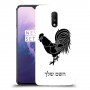 תרנגול כיסוי מגן קשיח בעיצוב אישי עם השם שלך ל OnePlus 7 יחידה אחת סקרין מובייל