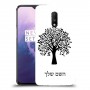 עץ כיסוי מגן קשיח בעיצוב אישי עם השם שלך ל OnePlus 7 יחידה אחת סקרין מובייל