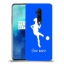 כדורגל - אישה כיסוי מגן קשיח בעיצוב אישי עם השם שלך ל OnePlus 7T Pro יחידה אחת סקרין מובייל