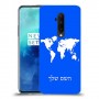 מפת העולם כיסוי מגן קשיח בעיצוב אישי עם השם שלך ל OnePlus 7T Pro יחידה אחת סקרין מובייל