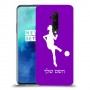כדורגל - אישה כיסוי מגן קשיח בעיצוב אישי עם השם שלך ל OnePlus 7T Pro יחידה אחת סקרין מובייל
