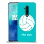 כדורעף - כדור כיסוי מגן קשיח בעיצוב אישי עם השם שלך ל OnePlus 7T Pro יחידה אחת סקרין מובייל