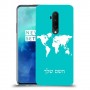 מפת העולם כיסוי מגן קשיח בעיצוב אישי עם השם שלך ל OnePlus 7T Pro יחידה אחת סקרין מובייל