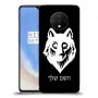 זאב כיסוי מגן קשיח בעיצוב אישי עם השם שלך ל OnePlus 7T יחידה אחת סקרין מובייל