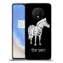 זברה כיסוי מגן קשיח בעיצוב אישי עם השם שלך ל OnePlus 7T יחידה אחת סקרין מובייל