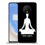 יוגה כיסוי מגן קשיח בעיצוב אישי עם השם שלך ל OnePlus 7T יחידה אחת סקרין מובייל
