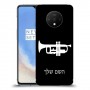 חצוצרה כיסוי מגן קשיח בעיצוב אישי עם השם שלך ל OnePlus 7T יחידה אחת סקרין מובייל
