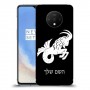 גדי כיסוי מגן קשיח בעיצוב אישי עם השם שלך ל OnePlus 7T יחידה אחת סקרין מובייל