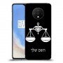 מאזניים כיסוי מגן קשיח בעיצוב אישי עם השם שלך ל OnePlus 7T יחידה אחת סקרין מובייל