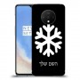 שלג כיסוי מגן קשיח בעיצוב אישי עם השם שלך ל OnePlus 7T יחידה אחת סקרין מובייל