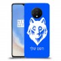 זאב כיסוי מגן קשיח בעיצוב אישי עם השם שלך ל OnePlus 7T יחידה אחת סקרין מובייל
