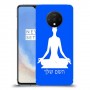 יוגה כיסוי מגן קשיח בעיצוב אישי עם השם שלך ל OnePlus 7T יחידה אחת סקרין מובייל