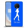ג'וגלין - אישה כיסוי מגן קשיח בעיצוב אישי עם השם שלך ל OnePlus 7T יחידה אחת סקרין מובייל