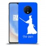 סמוראי כיסוי מגן קשיח בעיצוב אישי עם השם שלך ל OnePlus 7T יחידה אחת סקרין מובייל