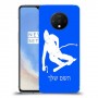 סקִי כיסוי מגן קשיח בעיצוב אישי עם השם שלך ל OnePlus 7T יחידה אחת סקרין מובייל