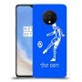 שחקן כדורגל כיסוי מגן קשיח בעיצוב אישי עם השם שלך ל OnePlus 7T יחידה אחת סקרין מובייל