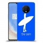 גלישה כיסוי מגן קשיח בעיצוב אישי עם השם שלך ל OnePlus 7T יחידה אחת סקרין מובייל