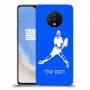 שחקן טניס כיסוי מגן קשיח בעיצוב אישי עם השם שלך ל OnePlus 7T יחידה אחת סקרין מובייל